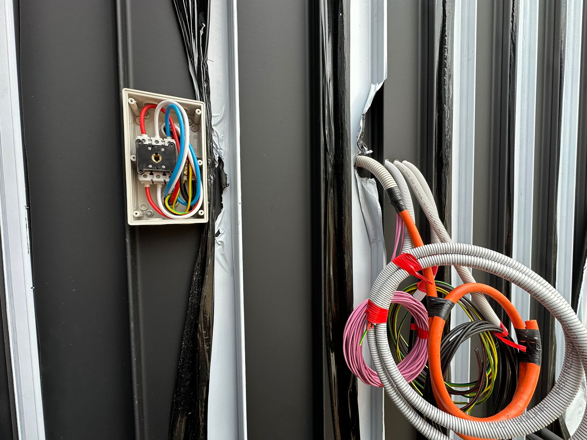 Electrical work and switchboard